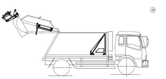 壓縮垃圾車填裝機(jī)構(gòu)工作原理液壓系統(tǒng)特點(diǎn)