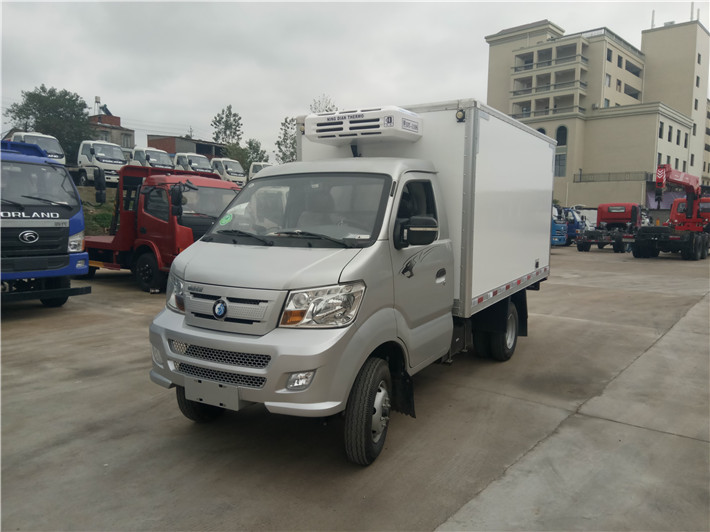 重汽王牌油氣兩用冷藏車多方位圖片四